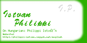 istvan philippi business card